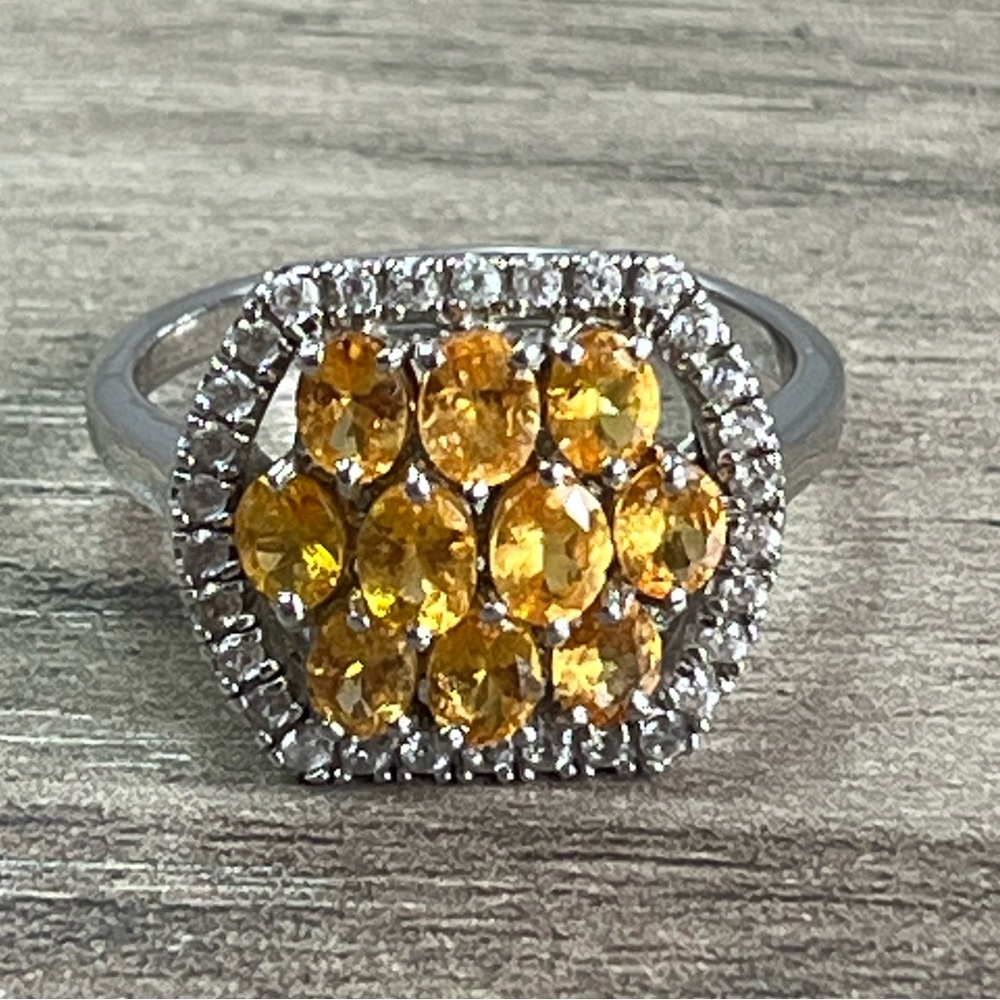 SD Sterling Silver Tourmaline and Spinel Multi Gemstone Ring